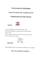 Progamme Fête foraine 09.2024