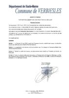 6 – Arrêté circulation