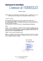 7 – arrêté débit de boissons Comité d’animations Verbieslois fête patronale